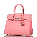 H Birkin 30 Rose Confetti Epsom Palladium Hardware