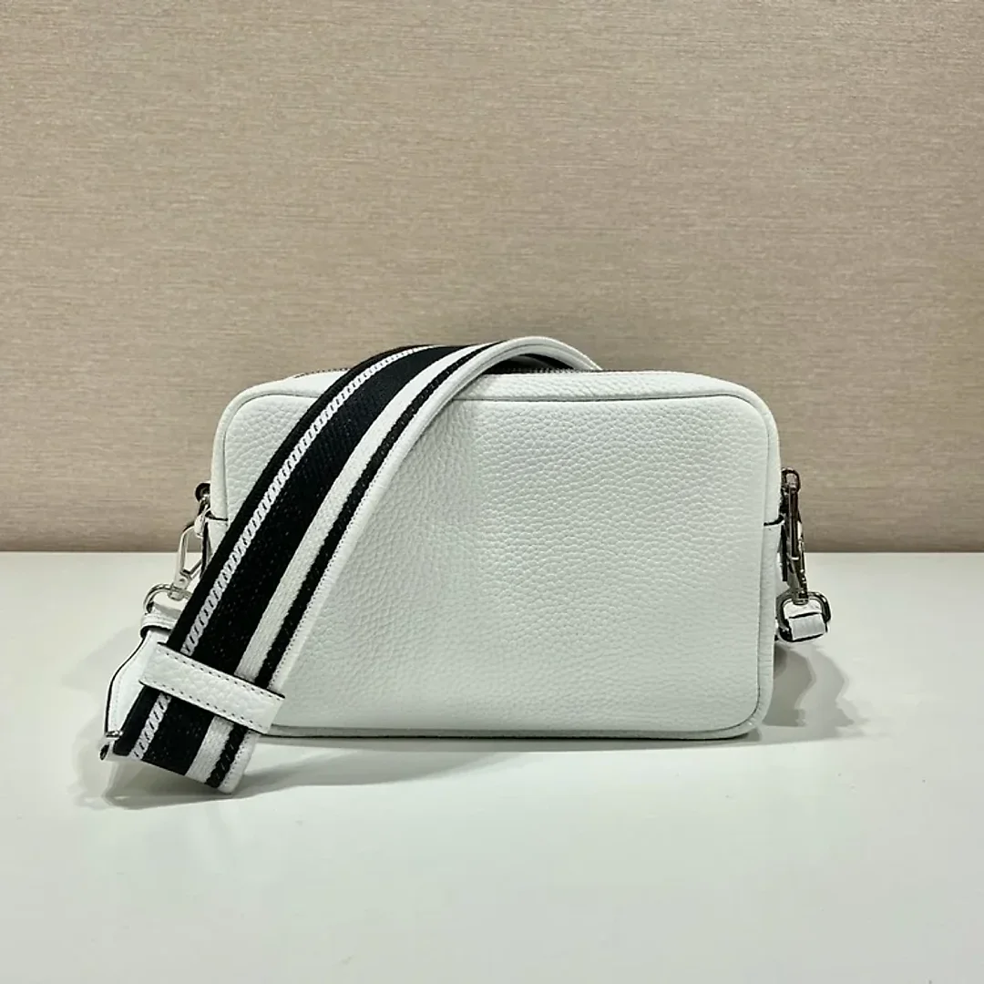 Pra Bag With Shoulder Strap White For Women, Women’s Bags 8.6in/22cm 1BH082_2DKV_F0009_V_3OM
