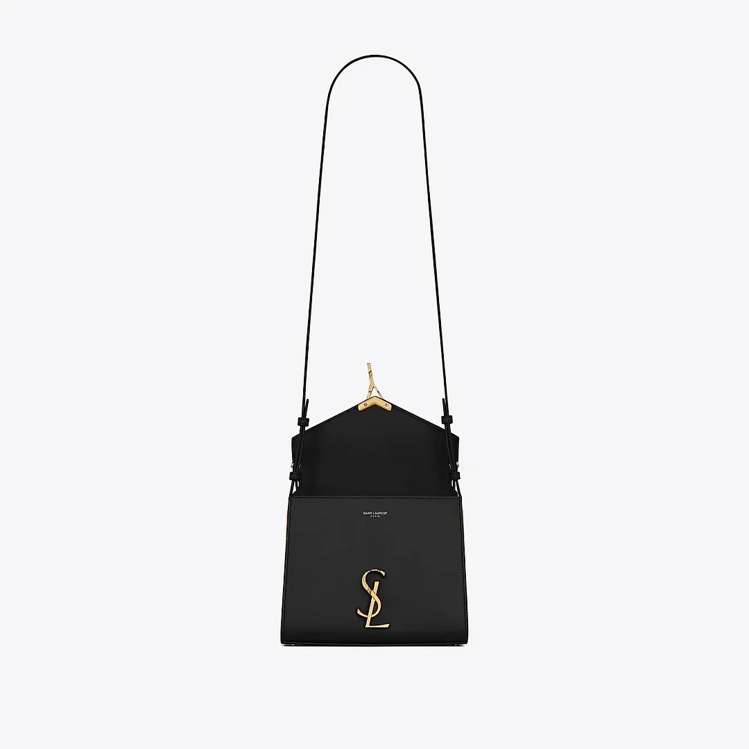 Y Cassandra Mini Top Handle Bag in Box Leather