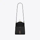 Y Cassandra Mini Top Handle Bag in Box Leather