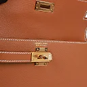 H Kelly Sellier en Desordre 20 Gold Epsom Gold Hardware