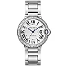 Ballon Bleu 36mm Steel Diamond Set Bezel Watch