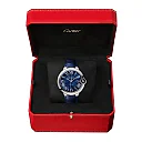 Ballon Bleu 42mm Blue Dial Men’s Automatic Leather Strap Watch