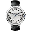 Ballon Bleu 42mm Silver Dial Men’s Automatic Leather Strap Watch