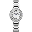 Ballon Bleu de Cartier 28mm Diamond Bezel Watch