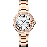 Ballon Bleu de Cartier 33mm 18ct Rose Gold Diamond Set Bracelet Watch