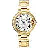 Ballon Bleu de Cartier 33mm 18ct Yellow Gold Diamond Set Watch