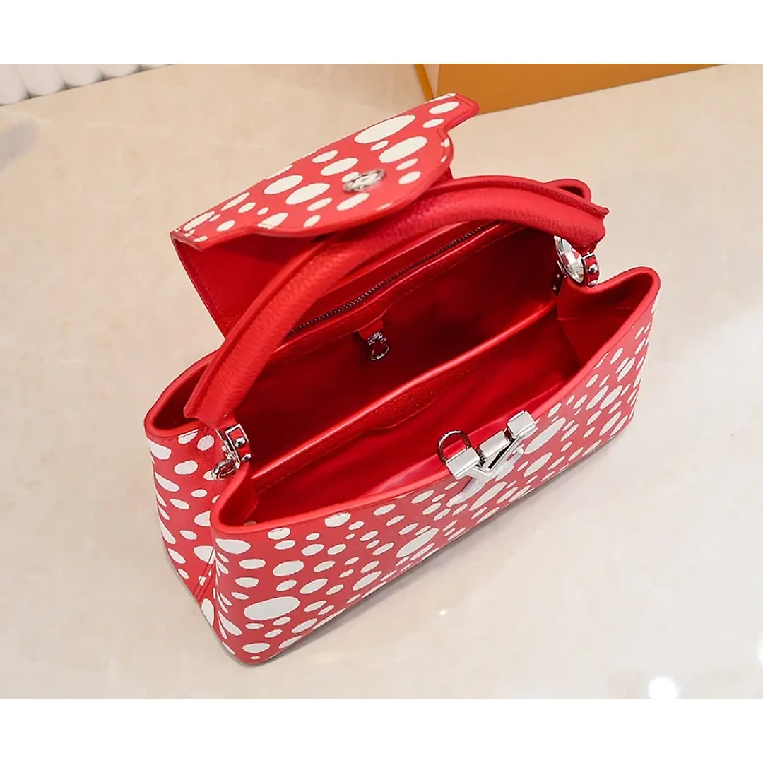 Louis x YK Capucines Taurillon new arrival bag size : 27 x 18 x 9 cm