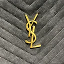 Y Lou Camera Bag Black With Gold Hardware