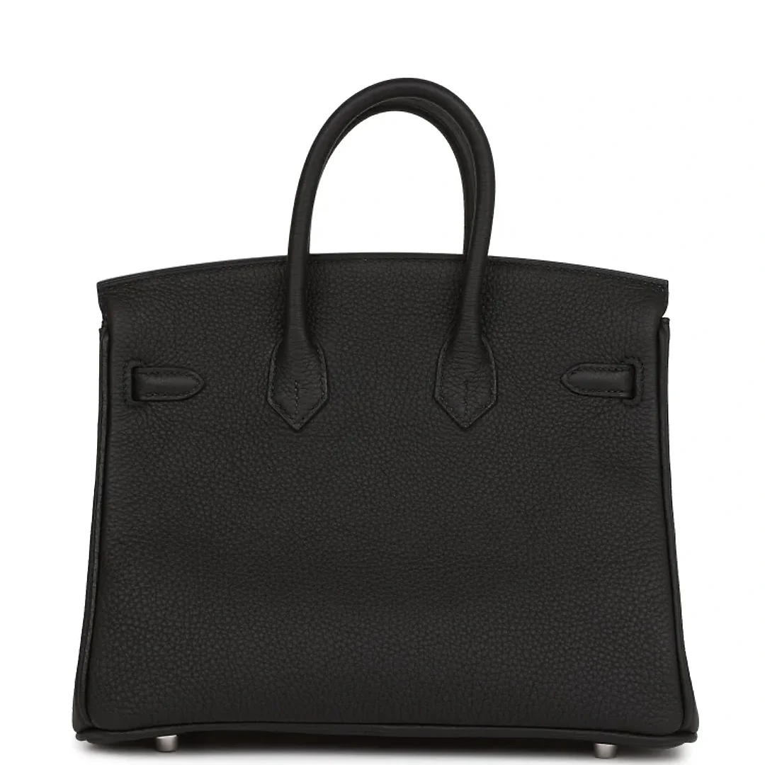 H Birkin 25 Black Togo Palladium Hardware