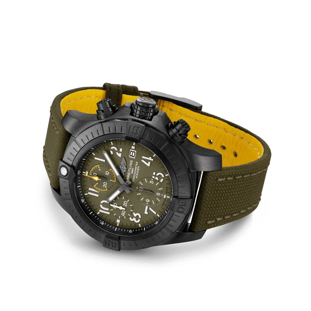 Breitling Avenger Automatic Chronograph 45 Night Mission DLC-Coated Titanium Ref# V13317101L1X2