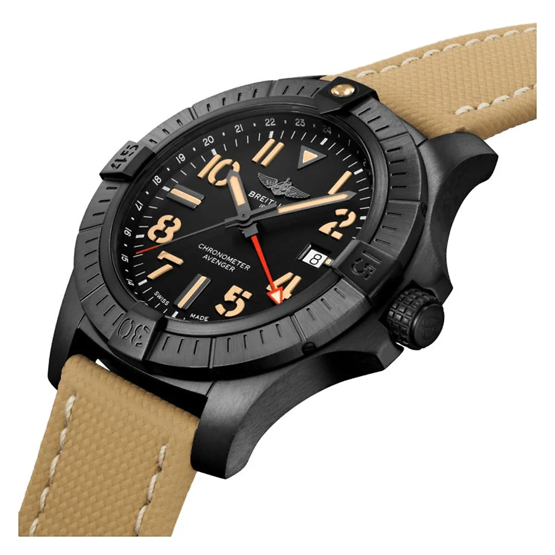 Breitling Avenger Automatic GMT 45 Night Mission DLC-Coated Titanium Ref# V32395101B1X1
