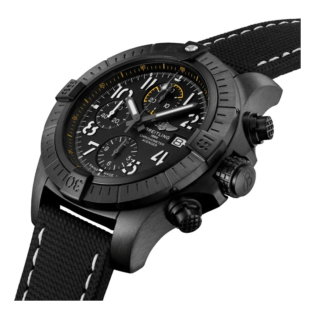 Breitling Avenger Chronograph 45 Night Mission DLC-Coated Titanium Ref# V13317101B1X1