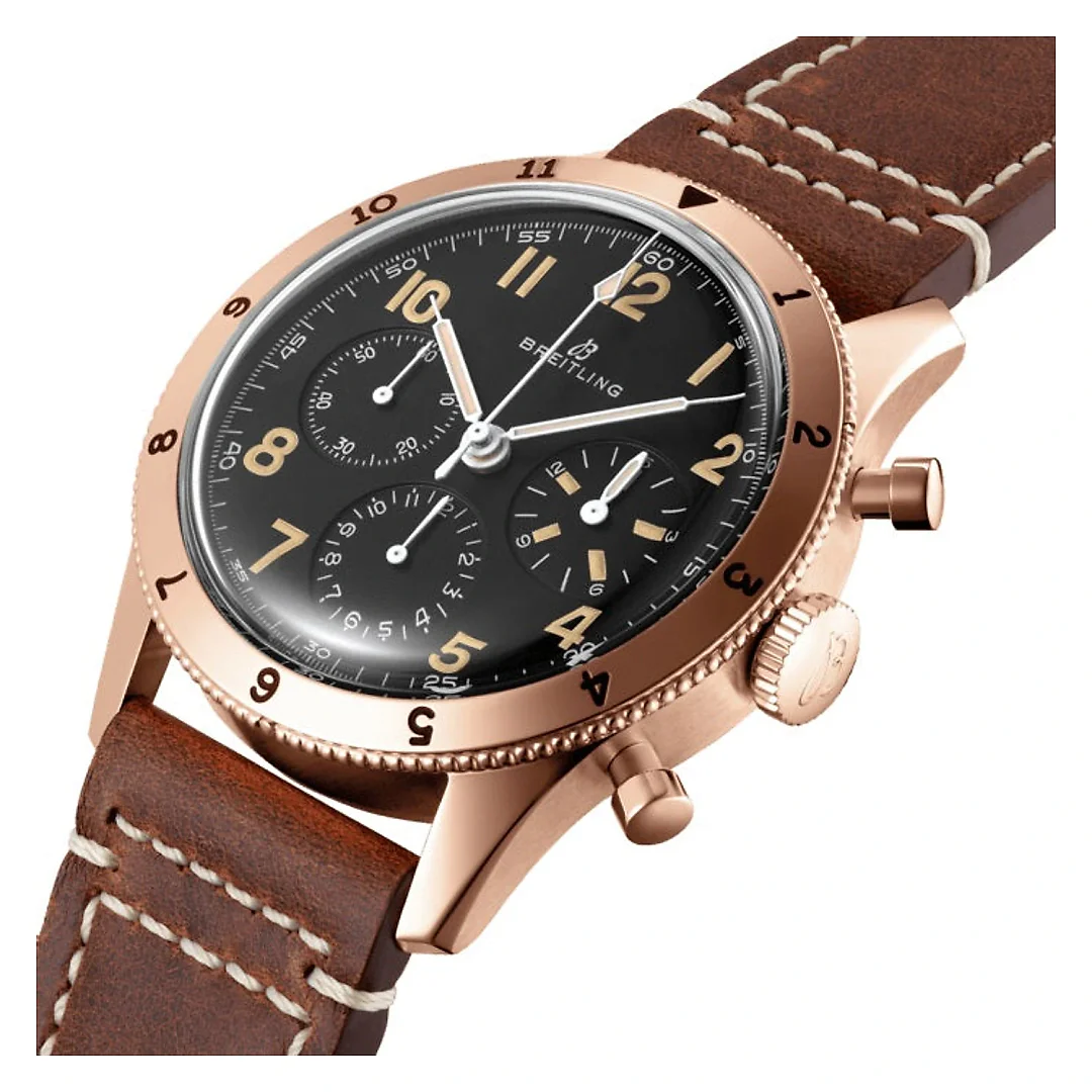 Breitling AVI 1953 Edition 18k Red Gold Ref# RB0920131B1X1