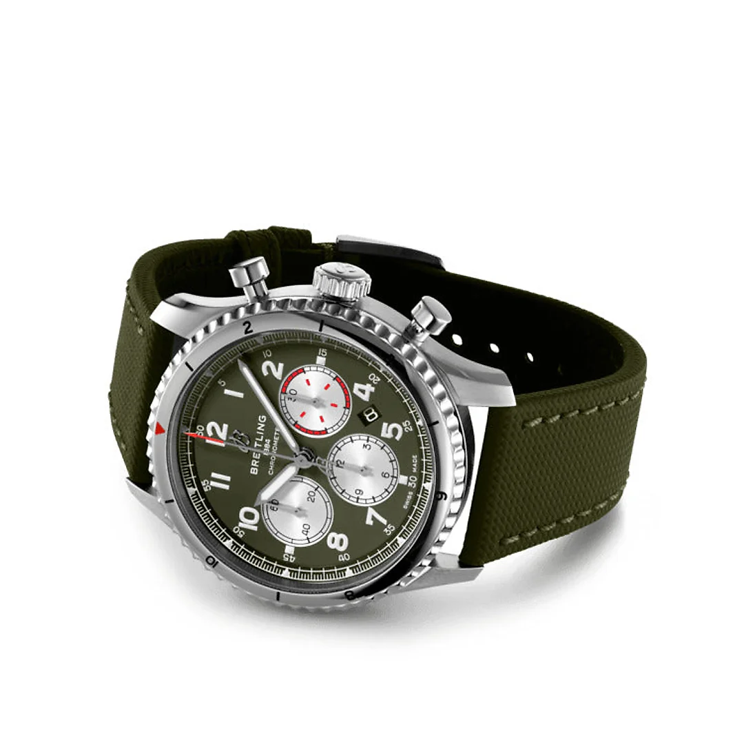 Breitling Aviator 8 B01 Chronograph 43 Curtiss Warhawk, Ref# AB01192A1L1X1