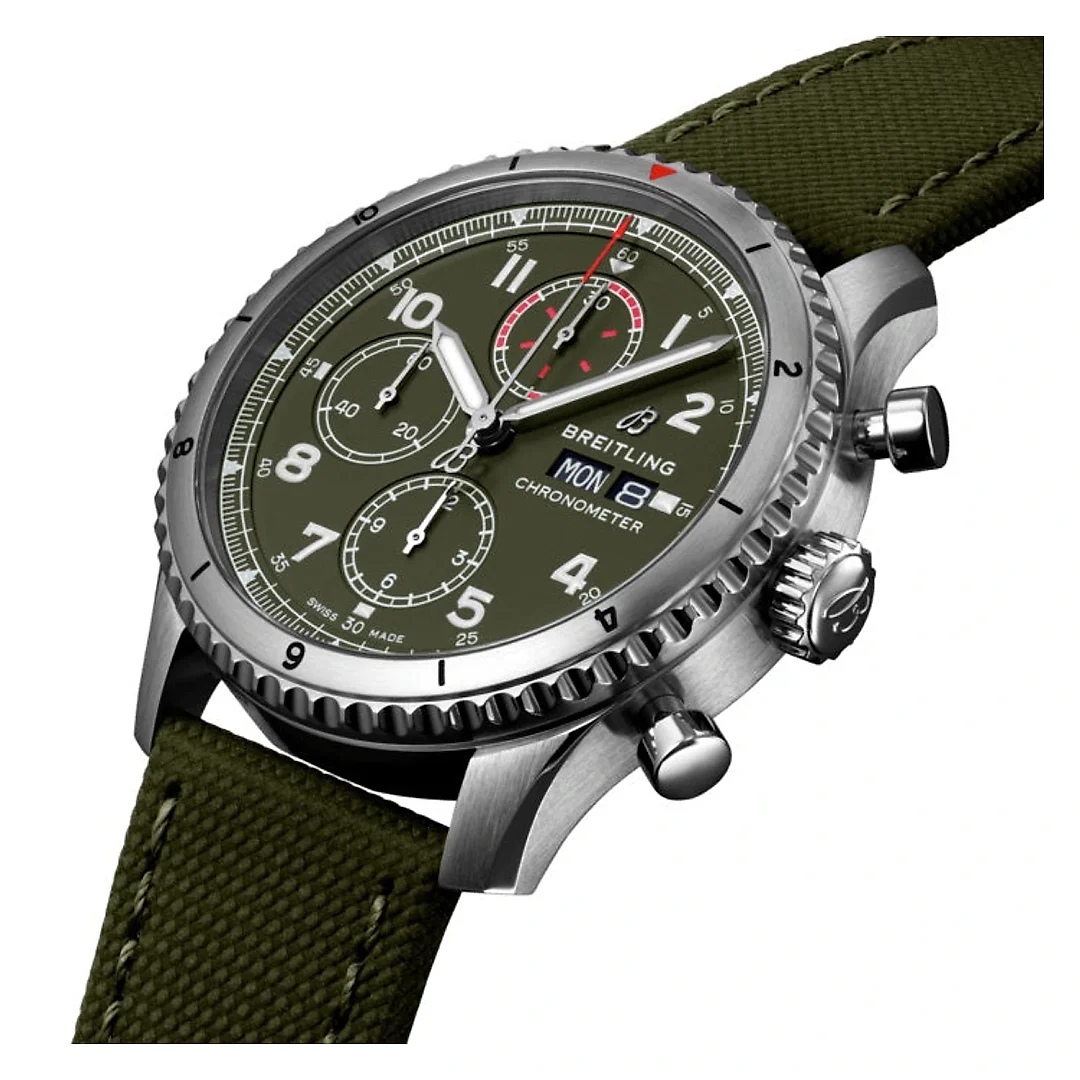 Breitling Aviator 8 Chronograph 43 Curtiss Warhawk Stainless Steel Ref# A133161A1L1X1
