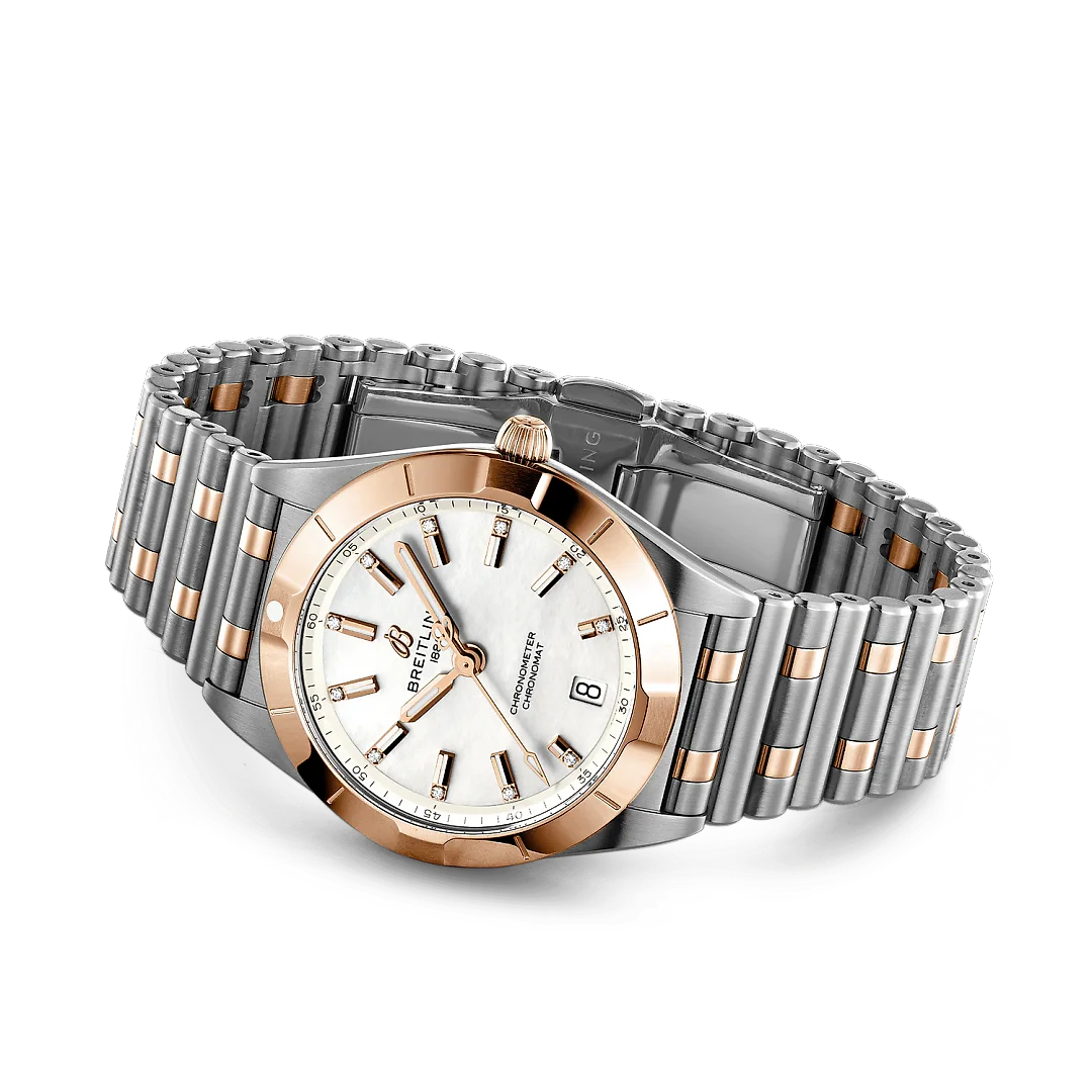 Breitling Chronomat 32, Stainless Steel, 18k Red Gold and 11 Diamonds, Ref# U77310101A2U1, Unworn 2024