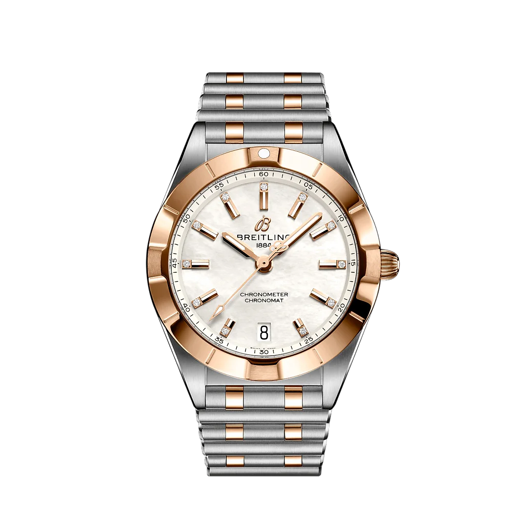 Breitling Chronomat 32, Stainless Steel, 18k Red Gold and 11 Diamonds, Ref# U77310101A2U1, Unworn 2024