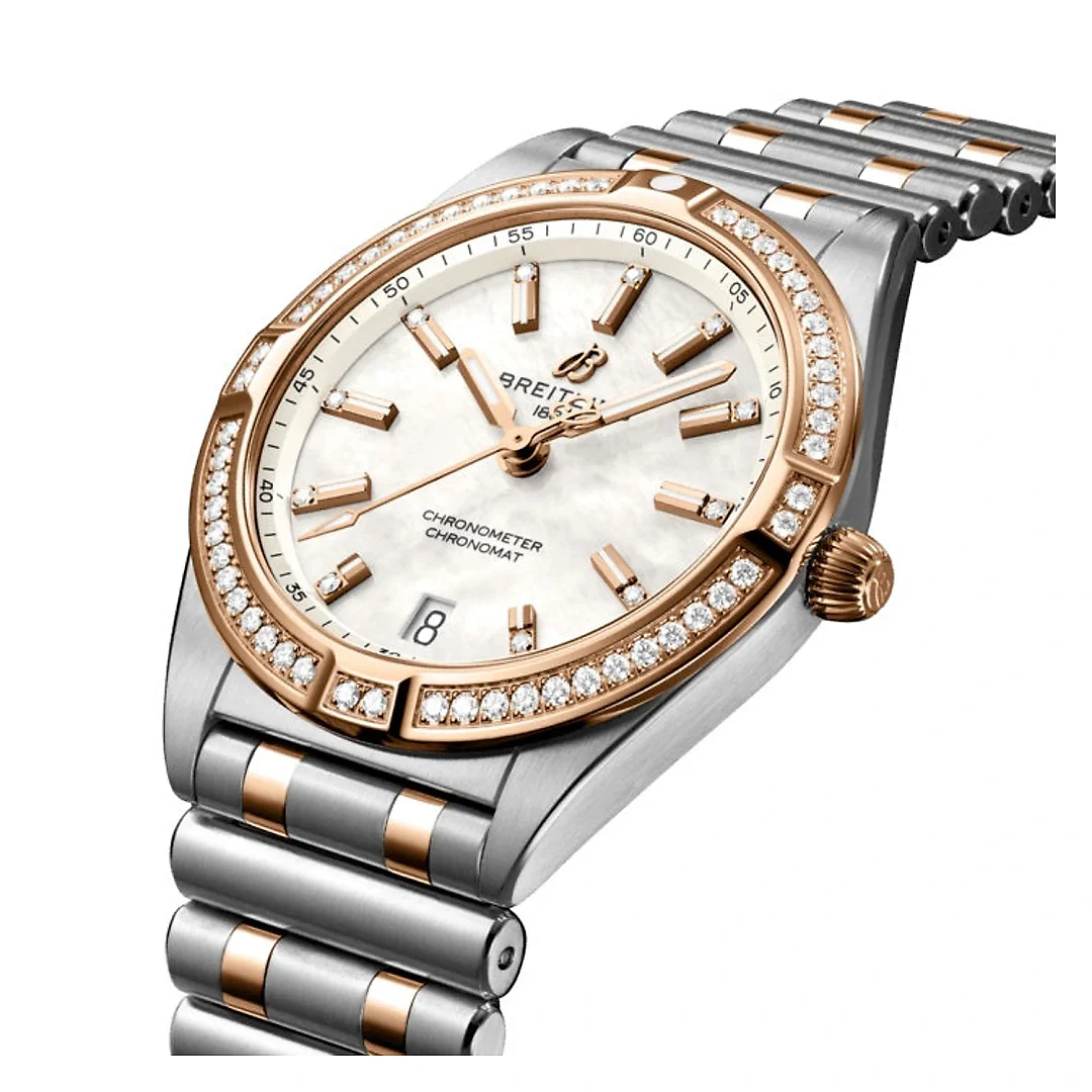 Breitling Chronomat 32 Stainless Steel & 18k Red Gold (Gem-set) Ref# U77310591A2U1
