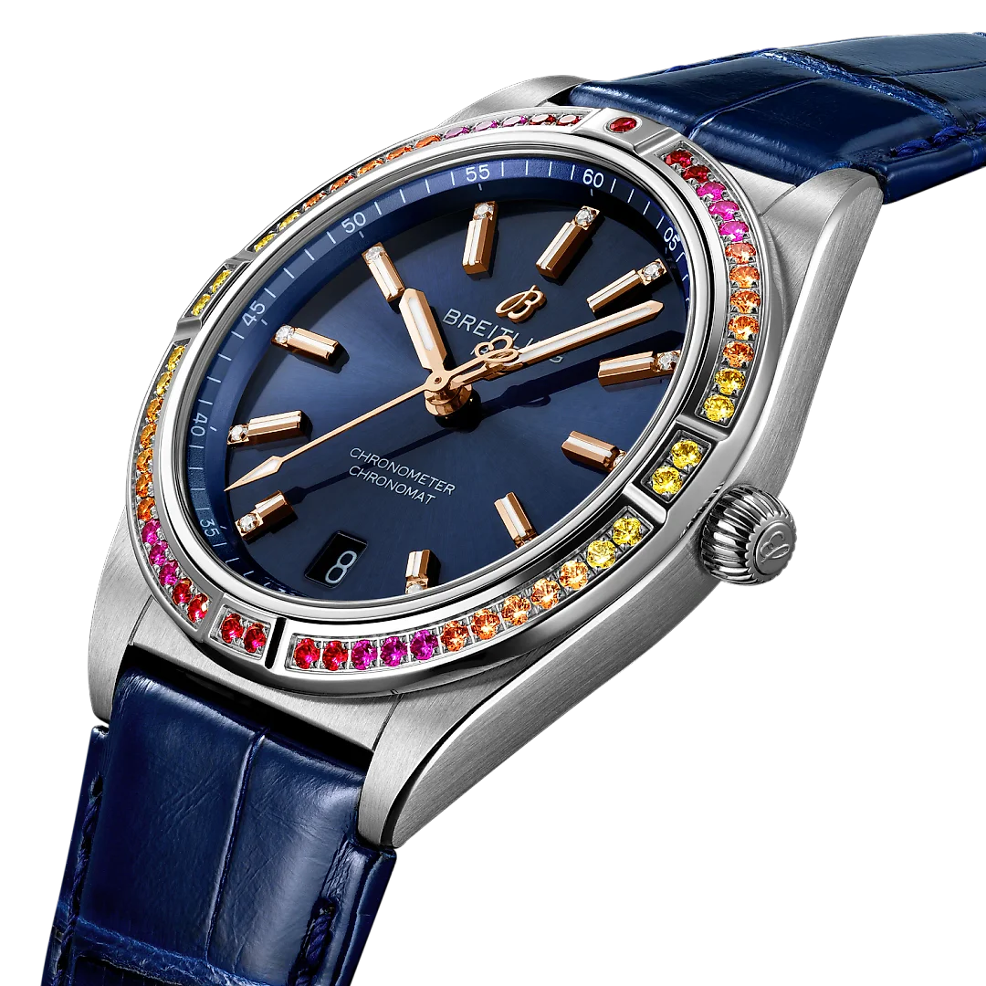 Breitling Chronomat Automatic 36 South Sea, Stainless Steel, Diamonds and Gem, Ref# A10380611C1P1, Unworn 2024