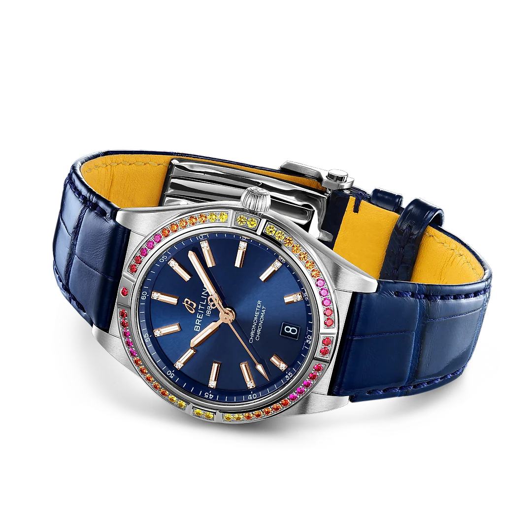 Breitling Chronomat Automatic 36 South Sea, Stainless Steel, Diamonds and Gem, Ref# A10380611C1P1, Unworn 2024