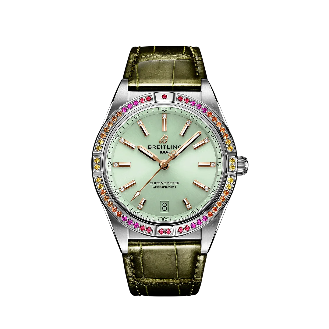 Breitling Chronomat Automatic 36 South Sea, Stainless Steel, Diamonds and Gem, Ref# A10380611L1P1, Unworn 2024