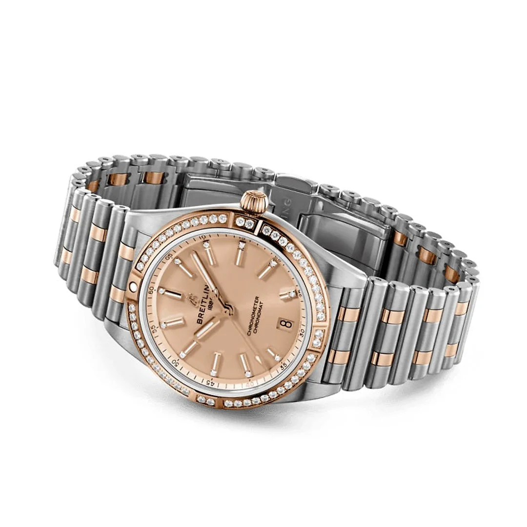 Breitling Chronomat Automatic 36 Stainless Steel & 18k Red Gold (Gem-set) Ref# U10380591K1U1