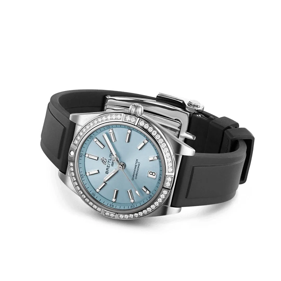 Breitling Chronomat Automatic 36 Stainless Steel & 18k Grey Gold (Gem-set) Ref# G10380591C1S1