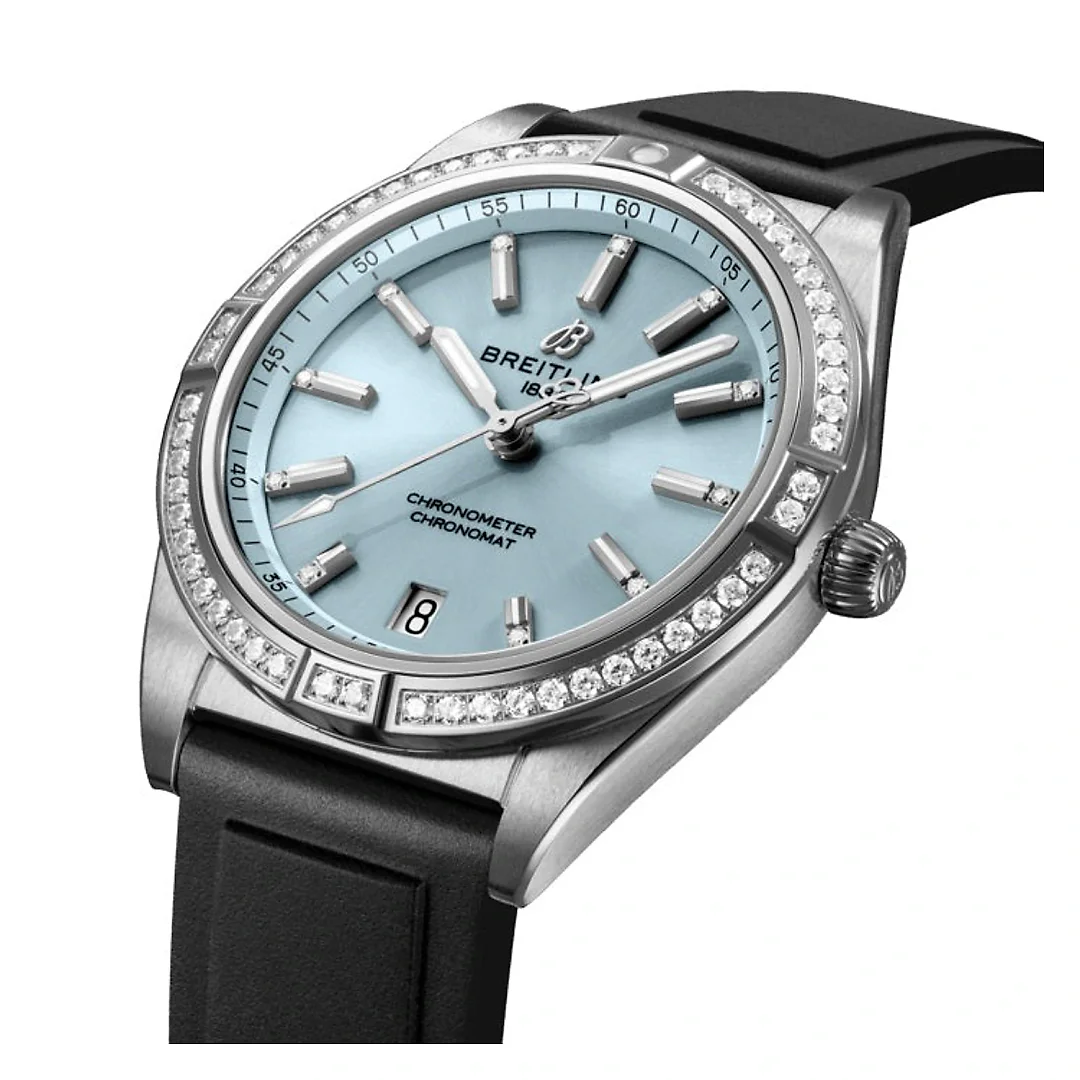 Breitling Chronomat Automatic 36 Stainless Steel & 18k Grey Gold (Gem-set) Ref# G10380591C1S1
