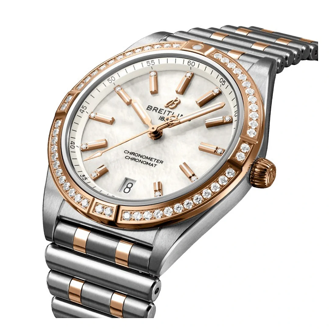 Breitling Chronomat Automatic 36 Stainless Steel & 18k Red Gold (Gem-set) Ref# U10380591A2U1