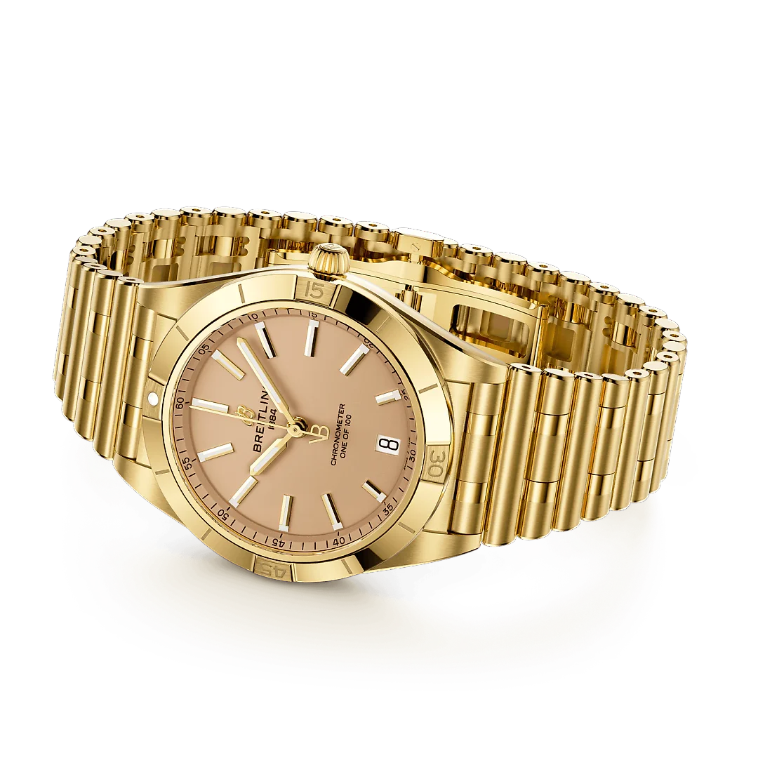Breitling Chronomat Automatic 36 Victoria Beckham, 18k Yellow Gold, Ref# K103801A1A1K1, Unworn 2024