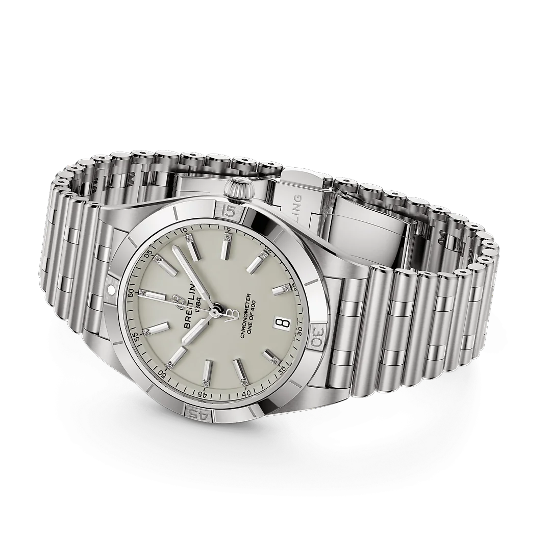 Breitling Chronomat Automatic 36 Victoria Beckham, Stainless steel and Diamonds, Ref# A103801A1G1A1, Unworn 2024