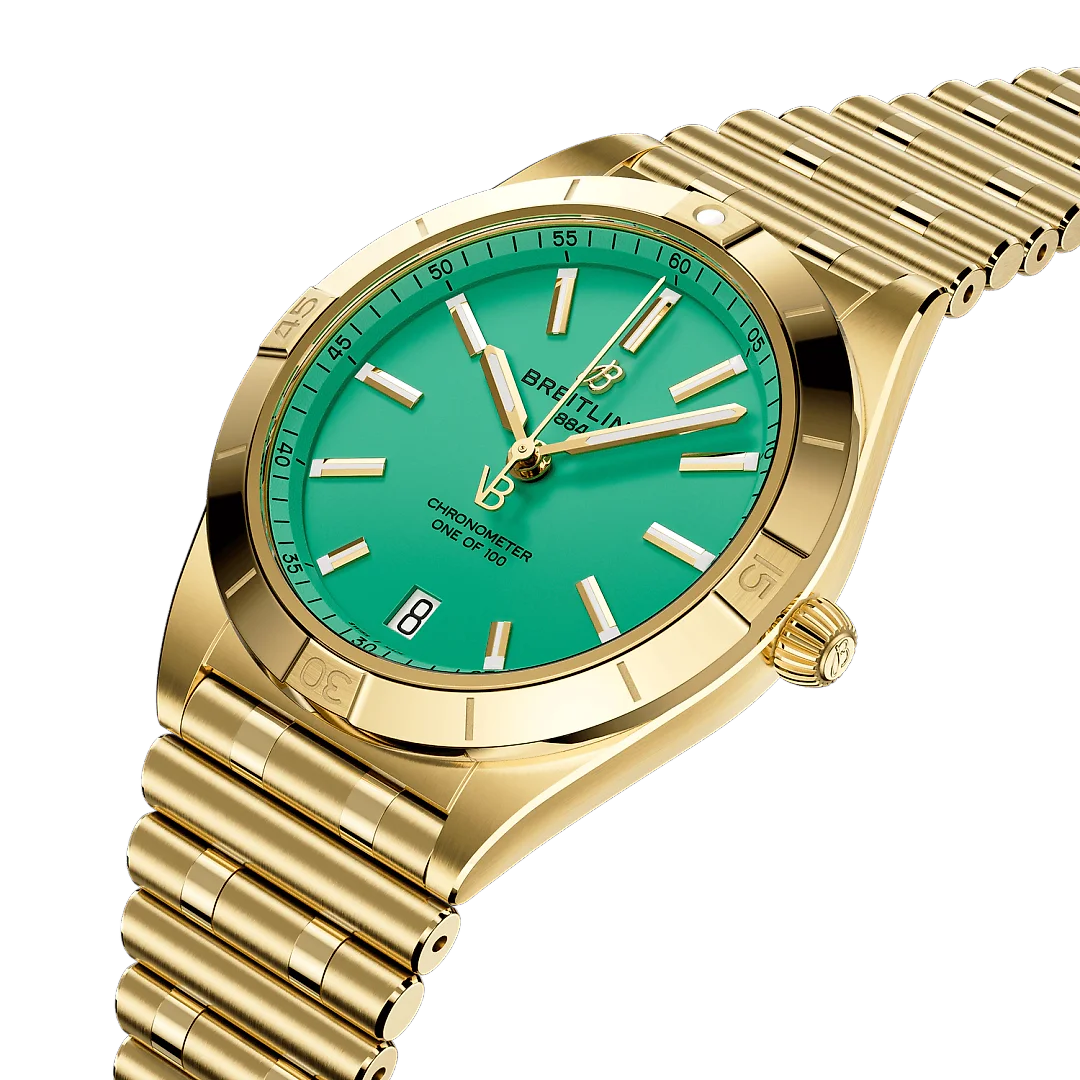 Breitling Chronomat Automatic 36 Victoria Beckham, 18k Yellow Gold, Ref# K103801A1L1K1, Unworn 2024