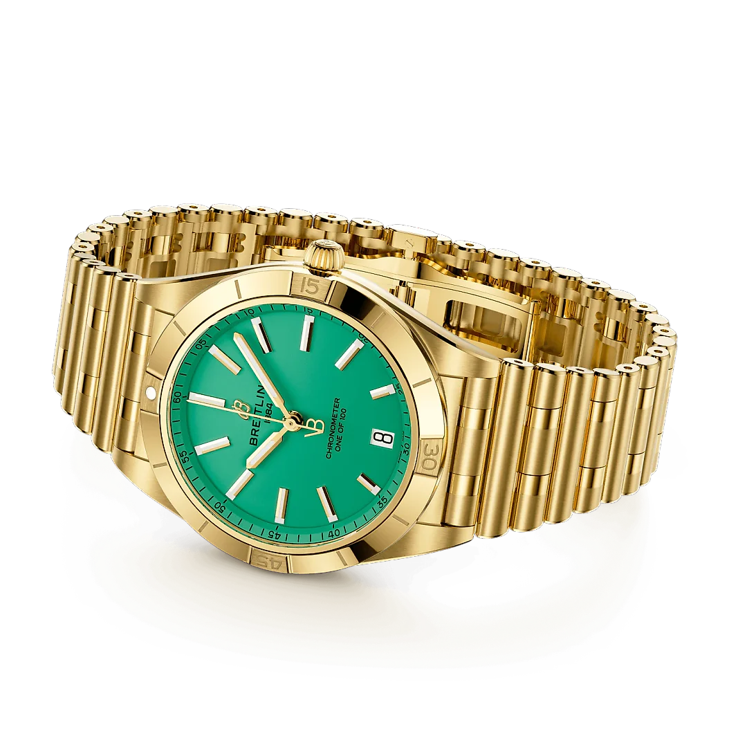 Breitling Chronomat Automatic 36 Victoria Beckham, 18k Yellow Gold, Ref# K103801A1L1K1, Unworn 2024