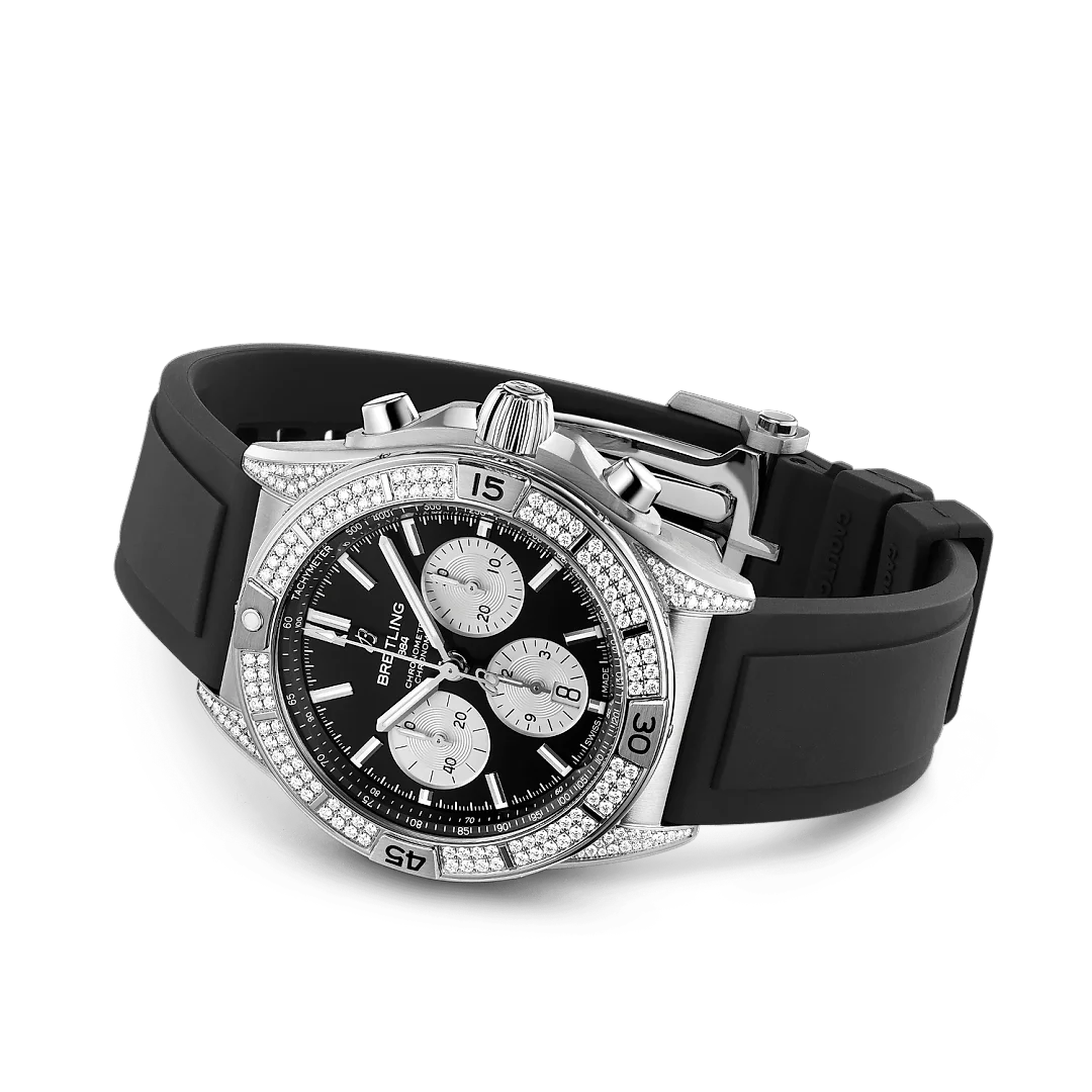 Breitling Chronomat B01 42, Stainless Steel and Diamonds, Ref# AB0134721B1S1, Unworn 2024