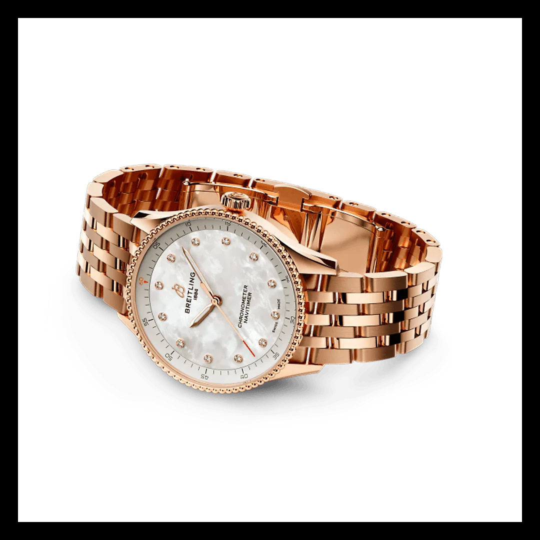 Breitling Navitimer 32, Small-scale traceable 18k Red Gold, Ref# R77320E61A1R1, Unworn 2024