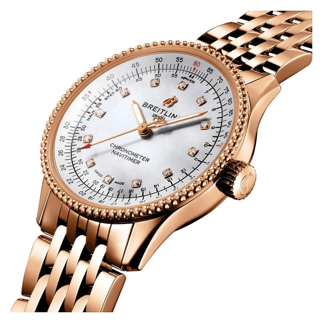 Breitling Navitimer Automatic 35 18k Red Gold Ref# R17395211A1R1