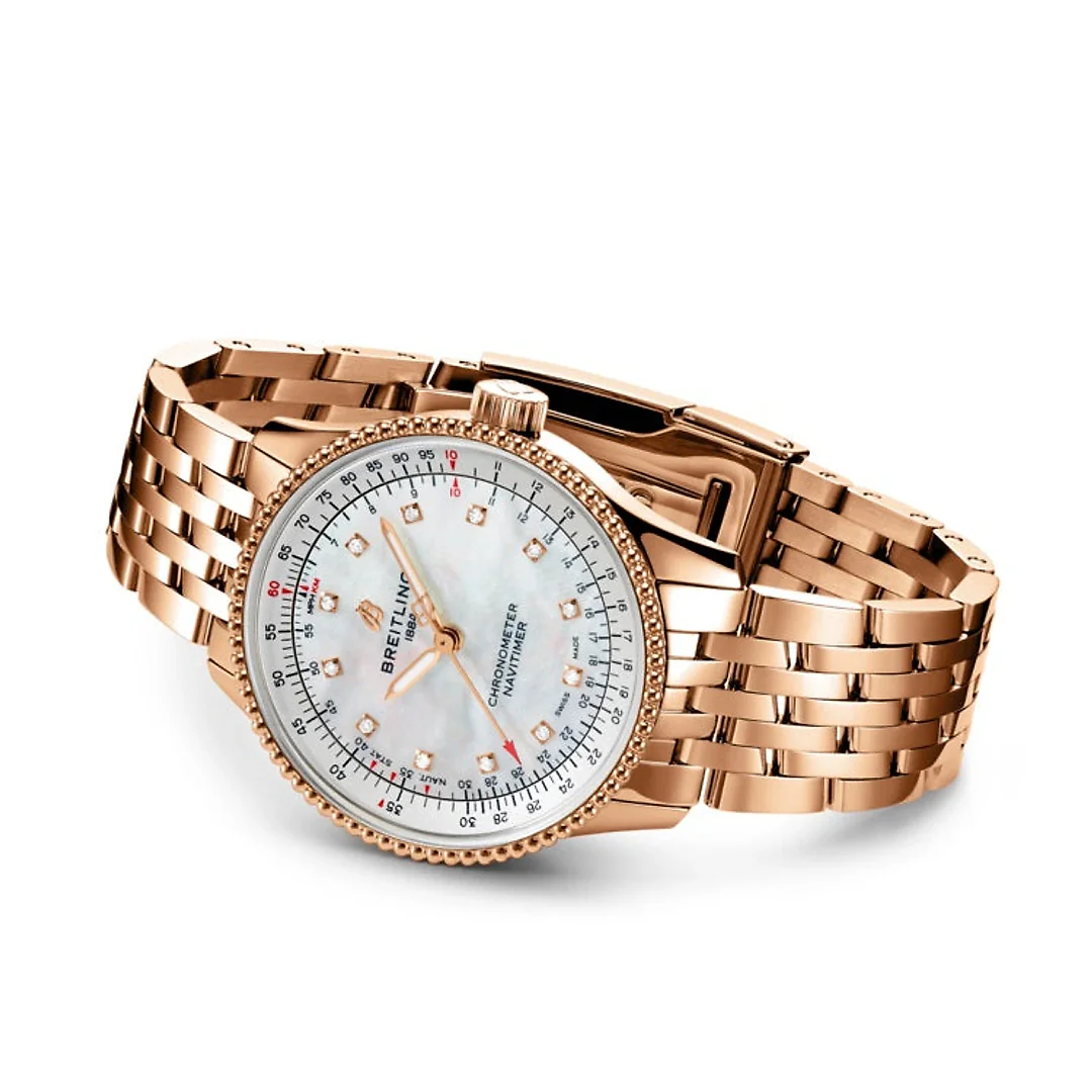 Breitling Navitimer Automatic 35 18k Red Gold Ref# R17395211A1R1