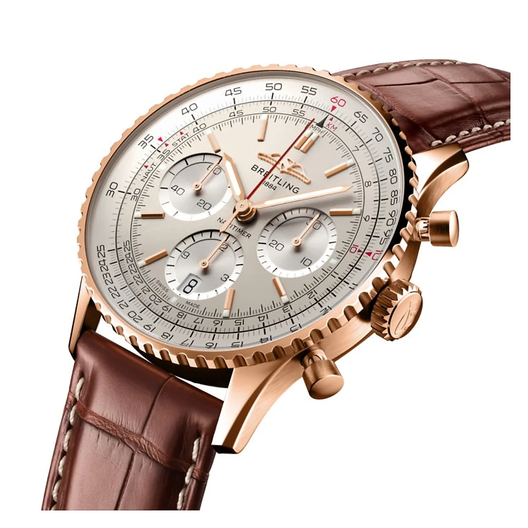 Breitling Navitimer B01 Chronograph 41 18k Red Gold Ref# RB0139211G1P1