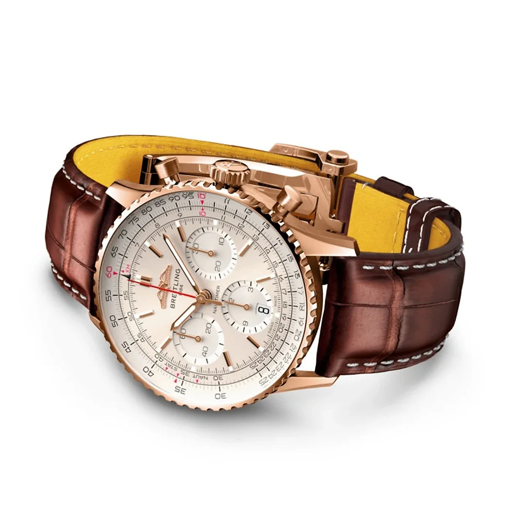 Breitling Navitimer B01 Chronograph 41 18k Red Gold Ref# RB0139211G1P1