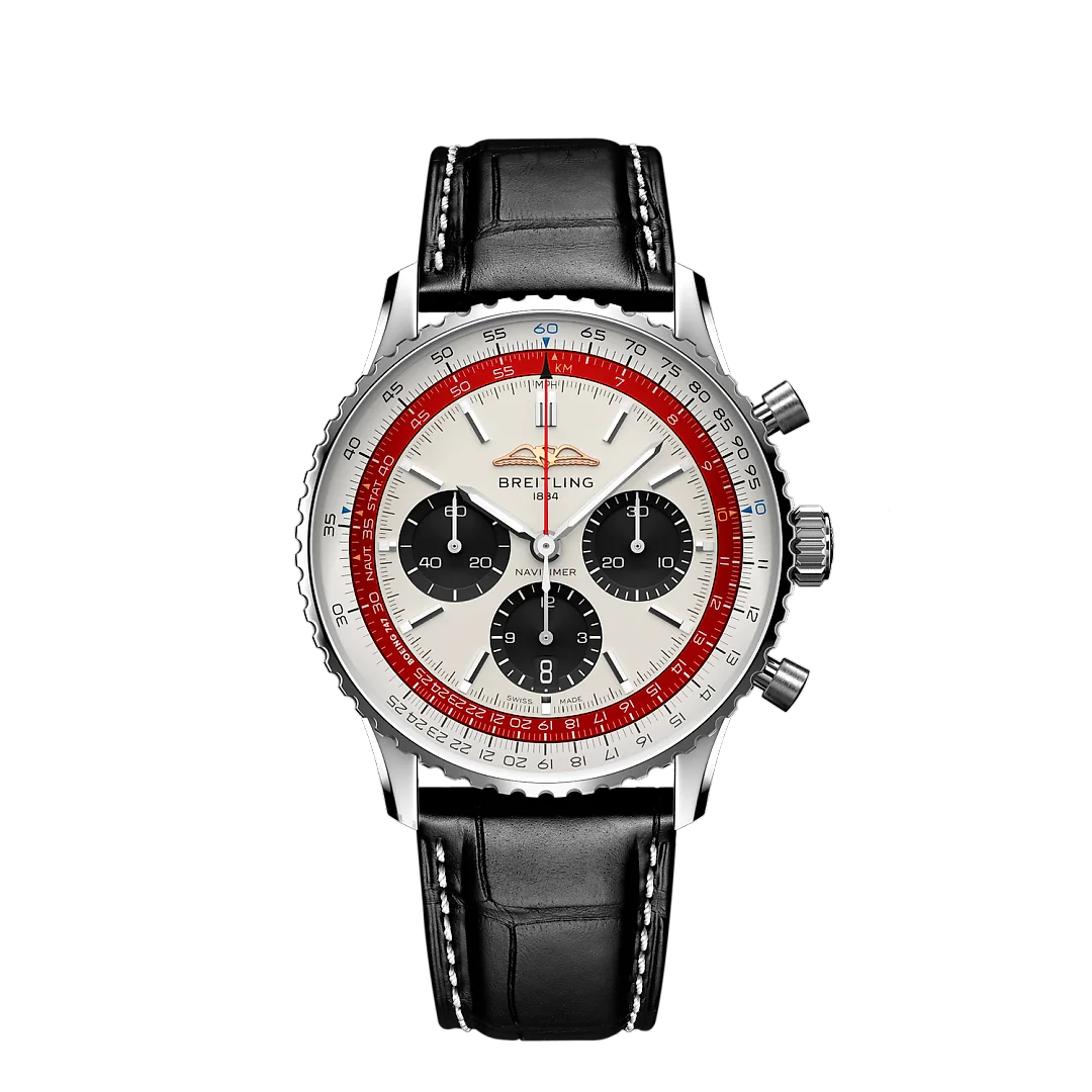 Breitling Navitimer B01 Chronograph 43 Boeing 747, Stainless steel, Ref# AB01383B1G1P1, Unworn 2024