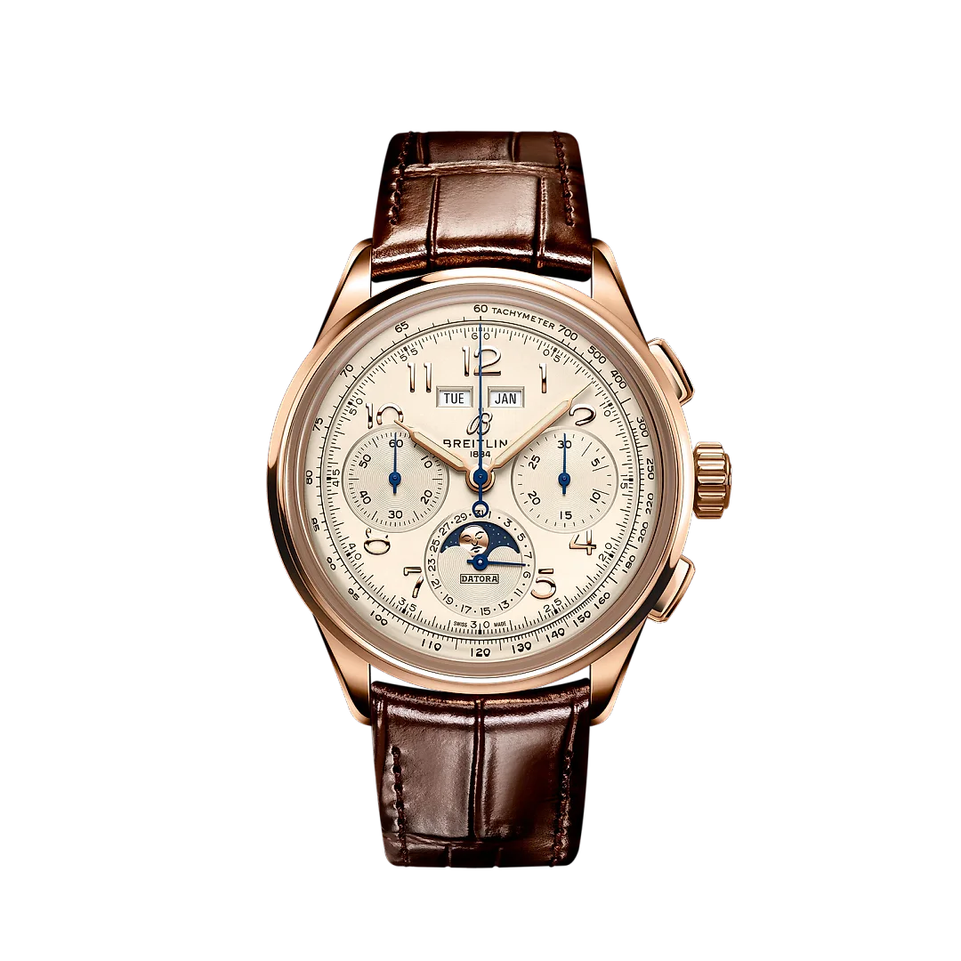 Breitling Premier B25 Datora 42, 18k Red Gold, Ref# RB2510371G1P1, Unworn 2024
