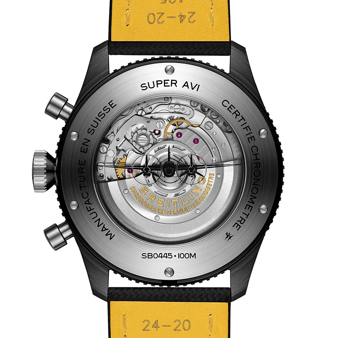Breitling Super Avi B04 Chronograph Gmt 46 Mosquito Night Fighter Ref# SB04451A1B1X1