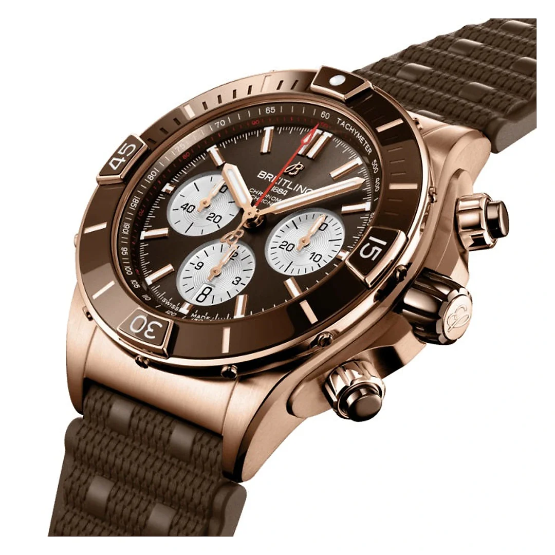 Breitling Super Chronomat B01 44 18k Red Gold Ref# RB0136E31Q1S1