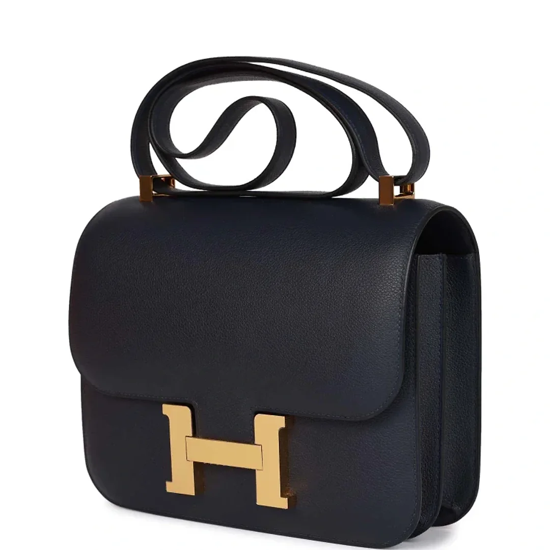 H Constance 24 Bleu Nuit Evercolor Gold Hardware