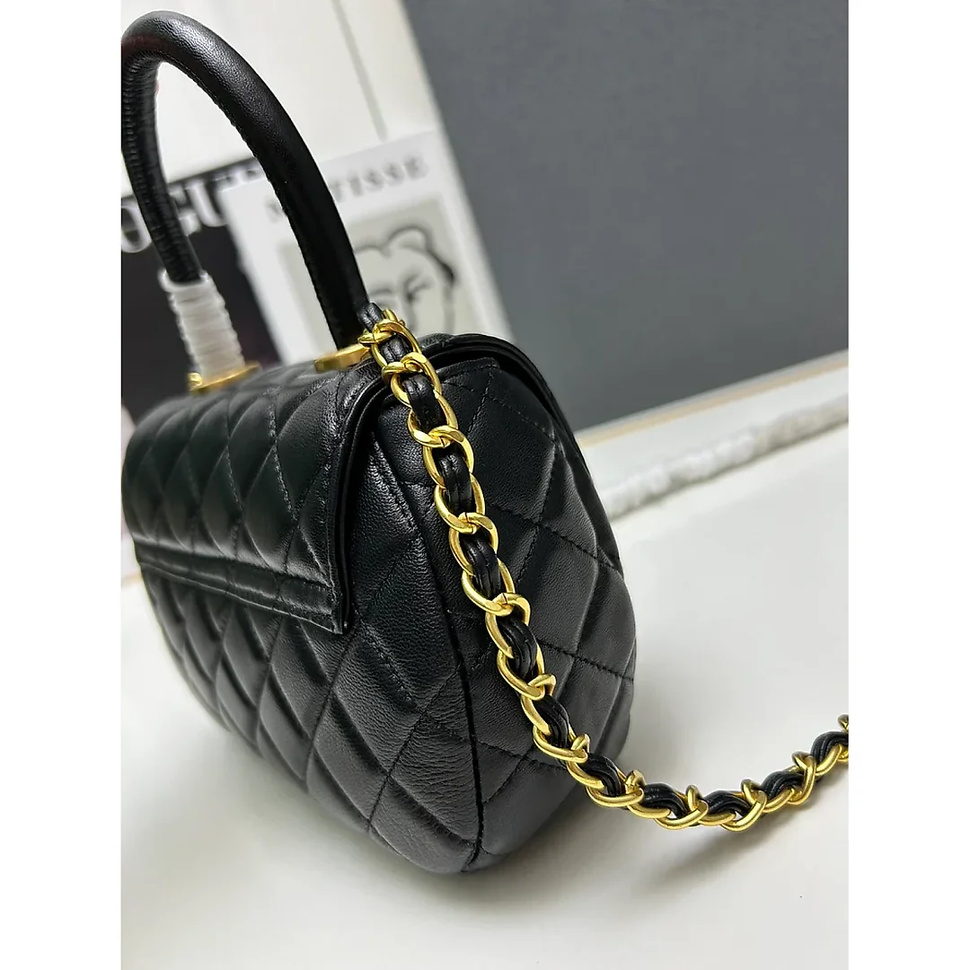 CC 24c coco women handbag size: 11.2*20.5*5.5 cm