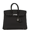 H Birkin 25 Black Togo Palladium Hardware