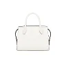 PP Saffiano Leather PP Monochrome Bag in White