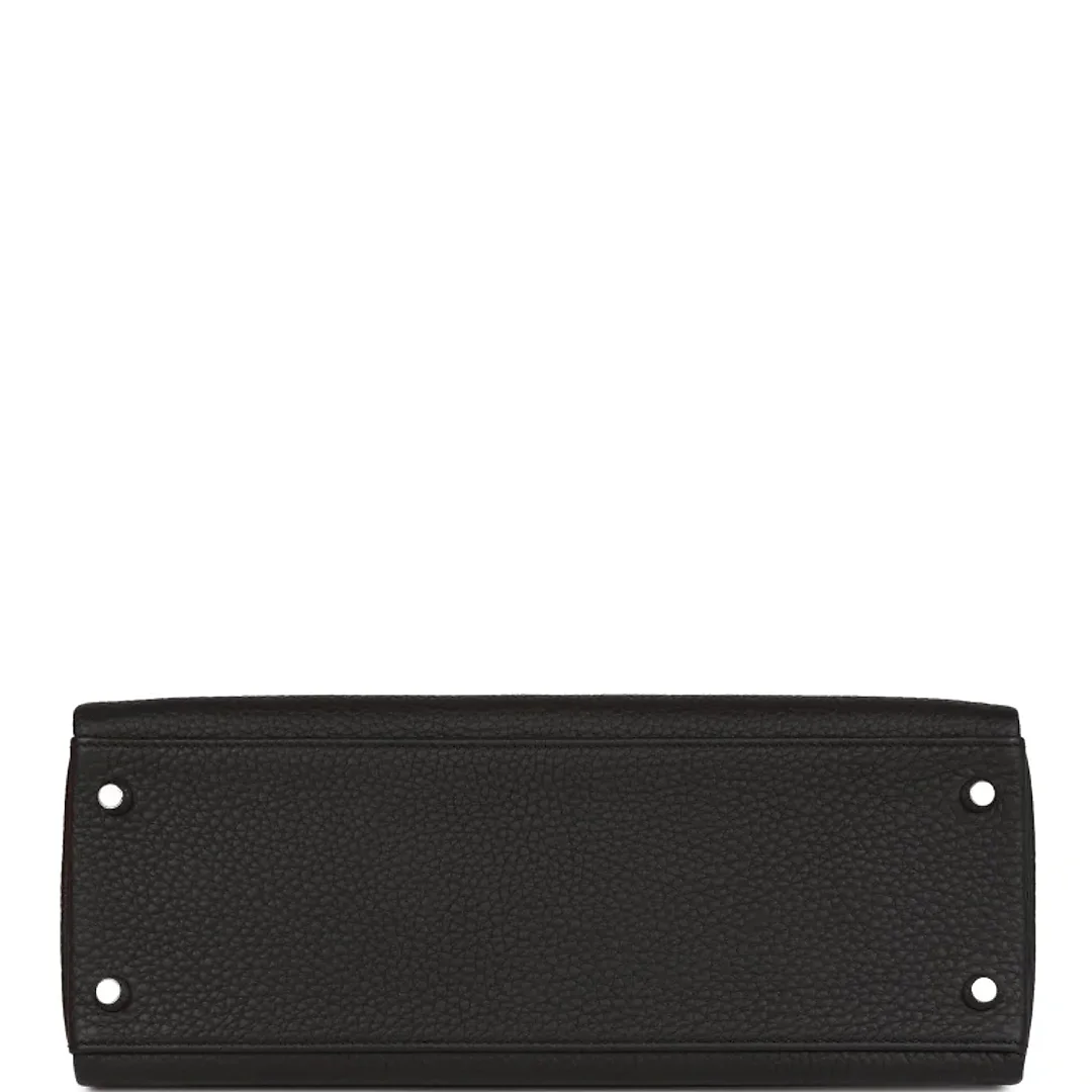 H Kelly Retourne 32cm Black Togo Palladium Hardware
