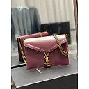 Y Cassandra Medium Chain Bag Rouge Opyum In Grain De Poudre Embossed